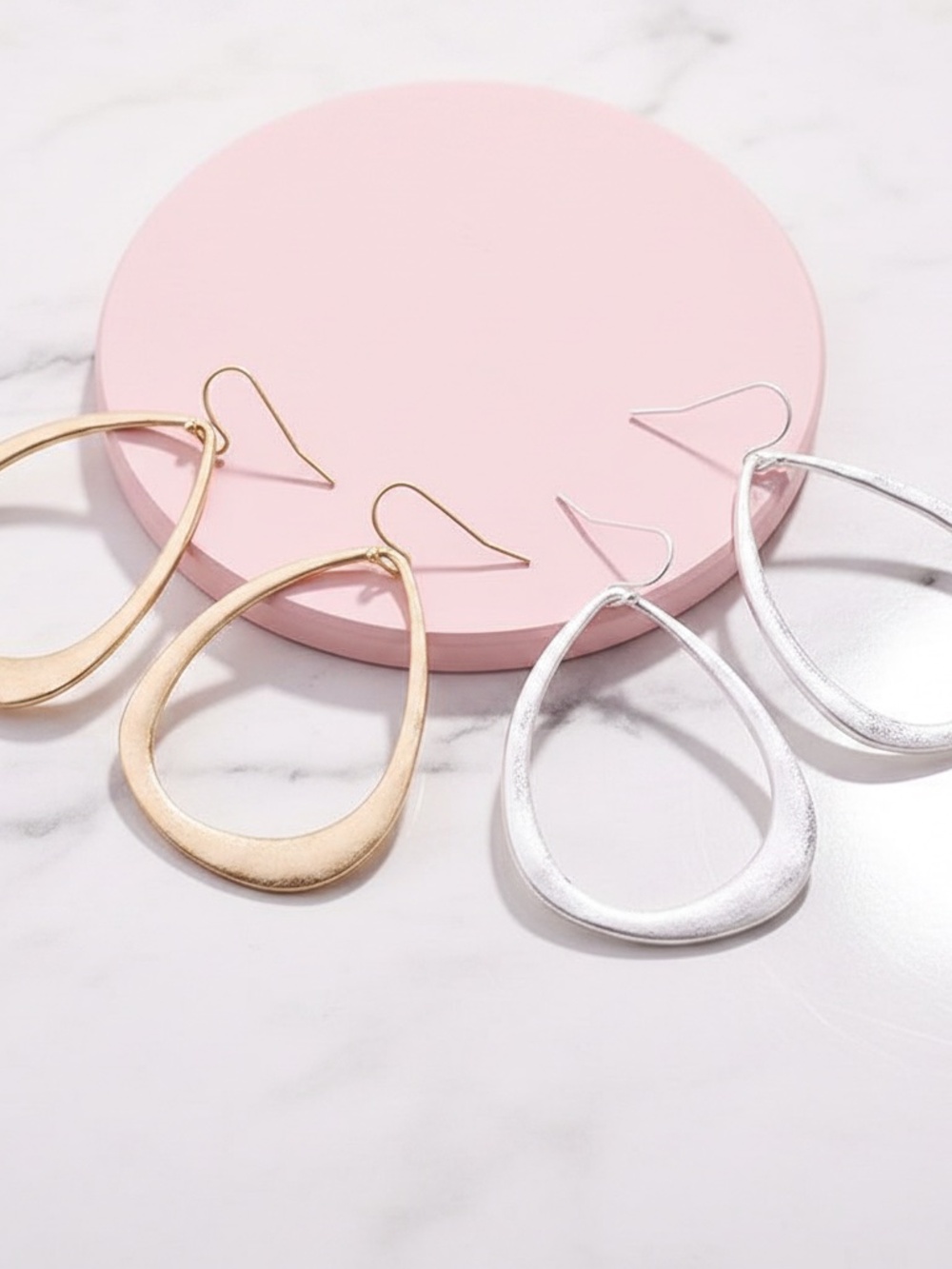 Womens Hoop Dangle Earrings